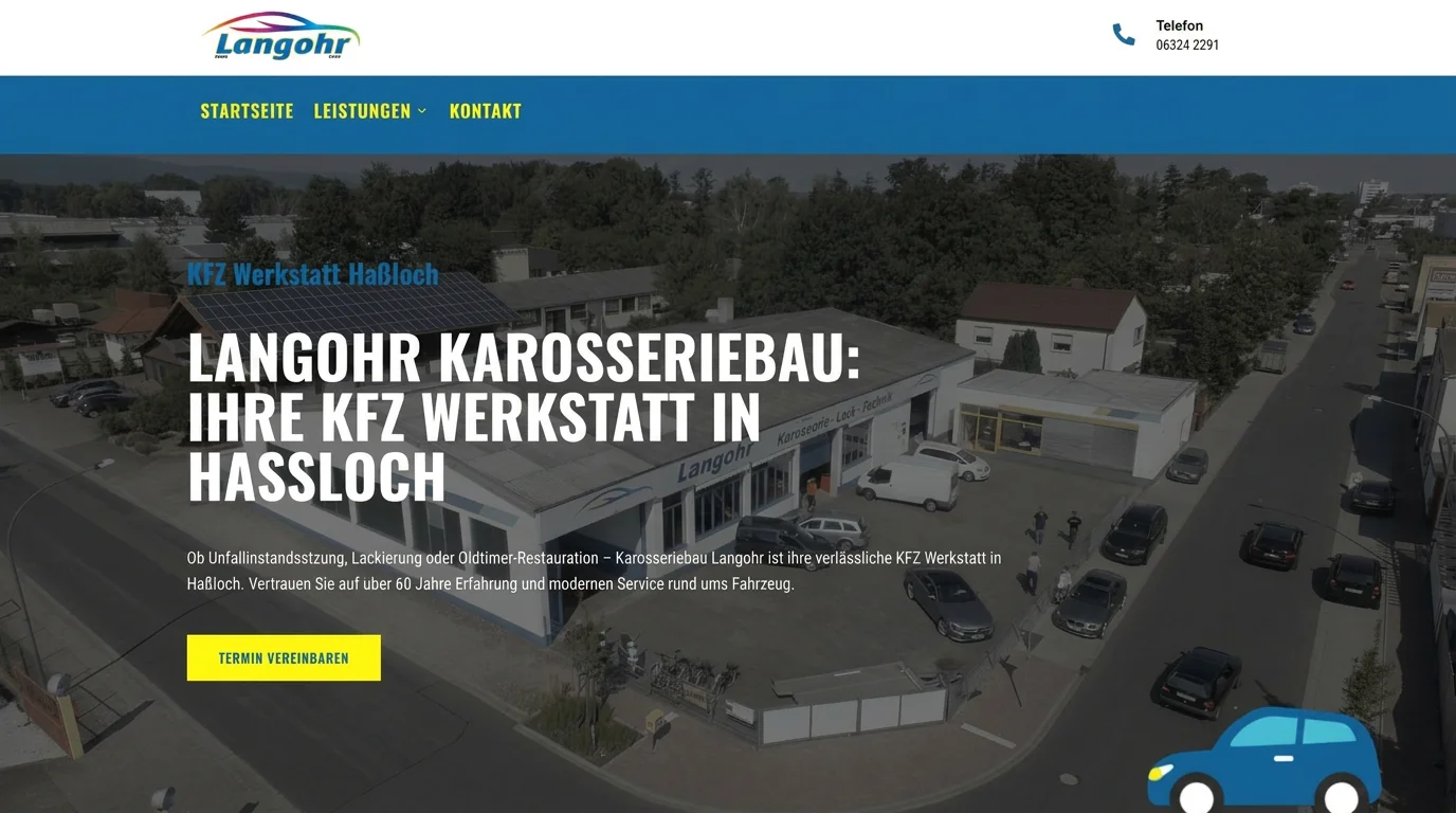 Webseite Langohr GmbH