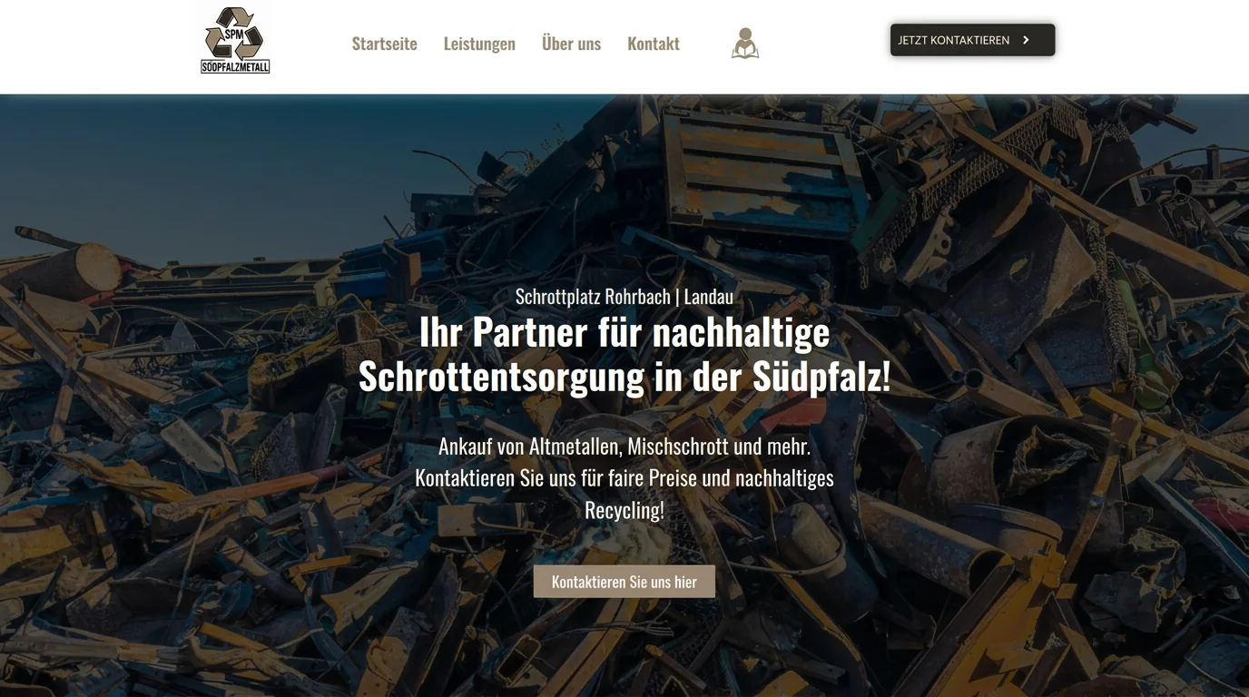 Webseite Südpfalzmetall (SPM)